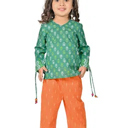 Tiny Bunnies Girls Printed Top with Trousers-picture-38