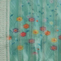 Kaizen TEXO FAB Ethnic Motifs Printed Organza Dupatta image 2