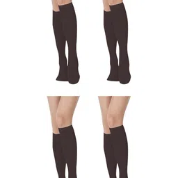 MUKHAKSH Women Brown Socks-picture-34