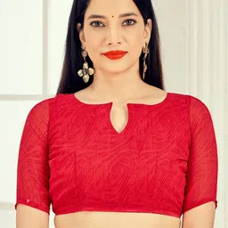 Anouk Rustic Pure Georgette Dabu Saree image 5
