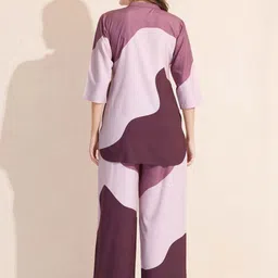 Arela Abstract Printed Tunic & Trousers Co-Ord Set image 4