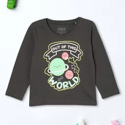 max Boys Graphic Printed Round Neck Cotton T-shirt-picture-56
