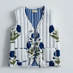 SANSKORI Striped Longline Padded Jacket-image-61