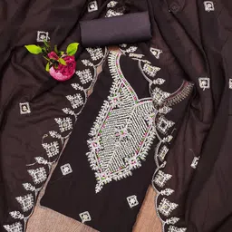 Maroosh Embellished Silk Georgette Unstitched Dress Material-image-70