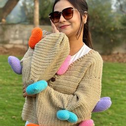 Sugercandy Women Cable Knit Woollen Cardigan-image-42