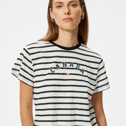 Koton Women Striped T-shirt-image-22