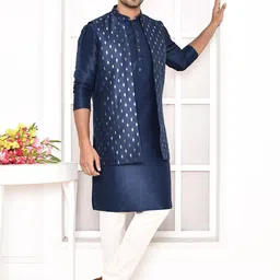 MAAHI FABS Printed Brocade Nehru Jacket image 2
