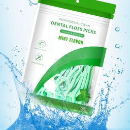Athelas Fresh Mint Oral Floss Picks- 100 Picks-48