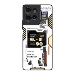 QRIOH Tech Display Printed Motorola G75 5G Impact Resistant Back Case-picture-2