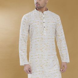 DIVISIVE Men Floral Embroidered Kurta-picture-46