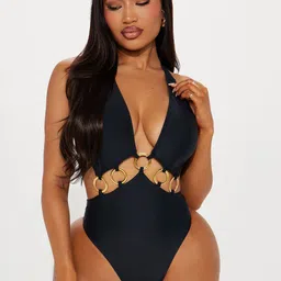 VAGHBHATT Women Fling O Ring Cutout Bodysuits-image-62