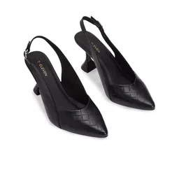 T.ELEVEN Women Pointed Toe Stiletto Pumps with Buckles-13
