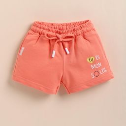 Biskid Peach Cotton Shorts-image-5