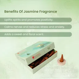 GaneshaSpeaks Brown & Green Wooden Jasmine Powder Dhoop Cone Pooja-image-11