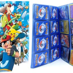 Pokemon card file (24 pages) card holder Pokemon cards binder 8 pockets per page 400 Card Holder-image-3