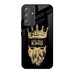 QRIOH Graphic Printed Sleek & Lightweight Silicone Samsung Galaxy A54 5G Glass Back Case-image-65