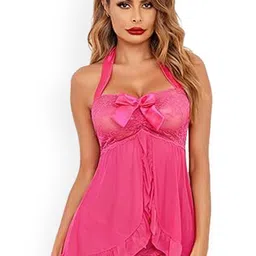 Fihana Net Halter Neck Baby Doll-image-12