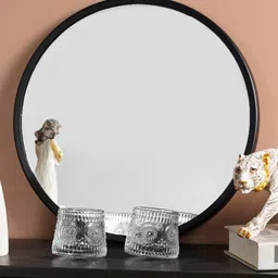 THE ARTMENT Black Round Wall Mirror-image-5