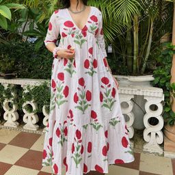 CaniBani Floral Print Maxi Dress-picture-46