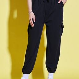 BUY NEW TREND Women Pack of 2 Relaxed High-Rise Cargo Styles Joggers-image-56
