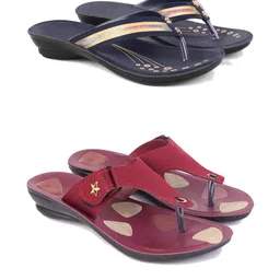 DRACKFOOT Women Pack Of 2 Open Toe Comfort Sandals-21