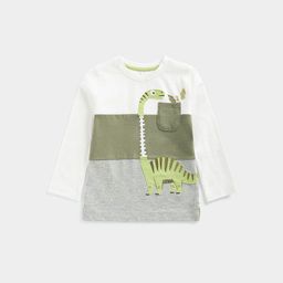 mothercare Boys Colourblocked Round Neck Pure Cotton T-shirt-picture-14
