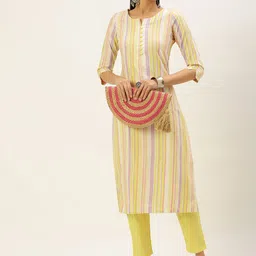Shaily Striped Straight Kurta With Trouser-picture-49