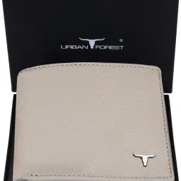 Men Casual, Formal, Travel, Trendy Beige Genuine Leather RFID Wallet-image-85