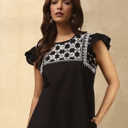 House of Chikankari Women Cotton Chikankari Top-image-83