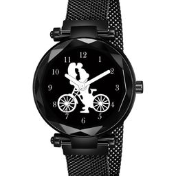 CSAMON Women Printed Dial & Bracelet Style Straps Analogue Watch GR 379BLK Cycle M-image-77