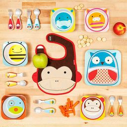 Skip Hop Yellow & Red Zoo Monkey Fork & SpoonUtensils-16