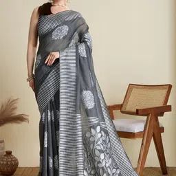 KALINI Woven Design Silk Blend Designer Saree-picture-6