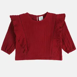 MINI KLUB Girls Round Neck Cotton Top-picture-4