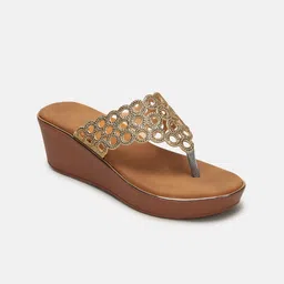 Marc Loire Embellished Wedge Heel Sandals-image-97
