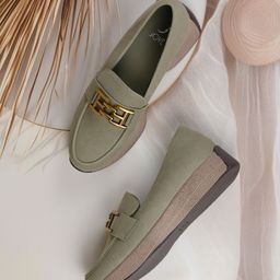 Jove Women Round Toe Horsebit Loafers-image-57