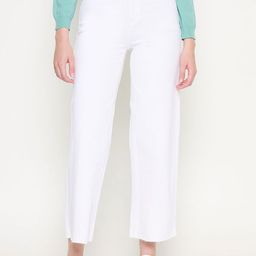 Madame Women Wide Leg Slash Knee Jeans-image-83