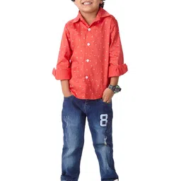 Babywish Unisex Kids Standard Opaque Printed Casual Shirt-picture-33