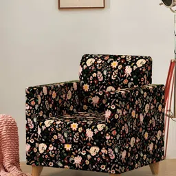 Chumbak Black & Beige Modern Chair-Bohemian Palampore-image-40