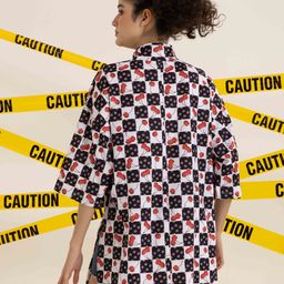 BAESD Print Flared Sleeve Top image 5
