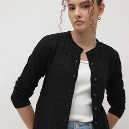 The Roadster Life Co. Self Design Geometric Woollen Cardigan-picture-47