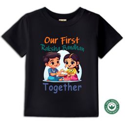 BLUSHES Kids Typography Printed Round Neck Cotton T-shirt-image-63
