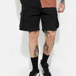 max Men Relaxed Fit Cotton Cargos Shorts-20