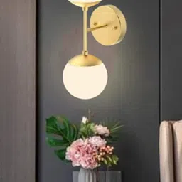 KINIS Gold-Toned & White Quirky Abstract Shaped Wall Lamp-15