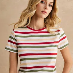 KERI PERRY Women Striped Regular Top-image-56