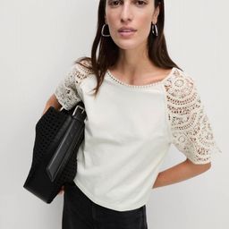 Marks & Spencer Women Floral Embroidered Pure Cotton Top-25