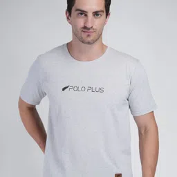 Polo Plus Men Typography Printed Bio Finish Applique T-shirt-image-58