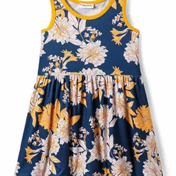 CrayonFlakes Floral Print Fit & Flare Dress-picture-39