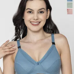 Mine4Nine Women Pack Of 3 Maternity Full Coverage Bra-19