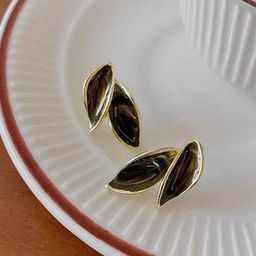 CIKIT Enamelled Leaf Shaped Studs-image-79