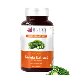 Bliss Welness Karela Extract Tablets For Blood Purification - 60 Tablets-48